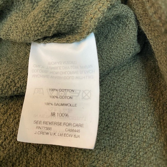 Madewell Modern Tie Front Army Green Tee Medium - Picture 10 of 11